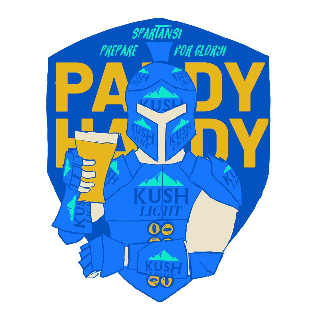 BEER KNIGHT STICKER  PARDY HARDY Pardy Hardy