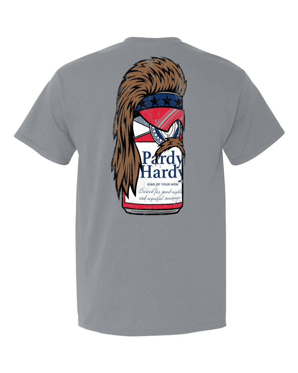 This ain't your father's fancy craft brew. This is a shirt with a beer that's rocking a mullet so epic, it'd make Billy Ray Cyrus jealous. And the message on the can? Well, let's just say it tells the truth (probably) about what goes down after a few of these bad boys.