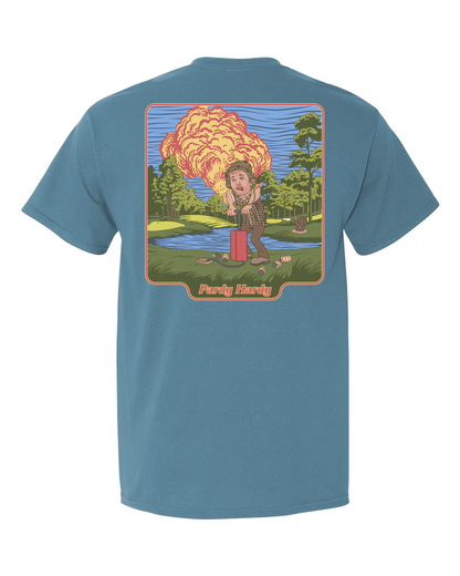 Smash course records and knock back a few in this iconic tee. Dive into your own Cinderella story as you chase that little white ball and pesky vermin across the course. Or skip right to the 19th hole- no excuses needed to crack open some cold ones.